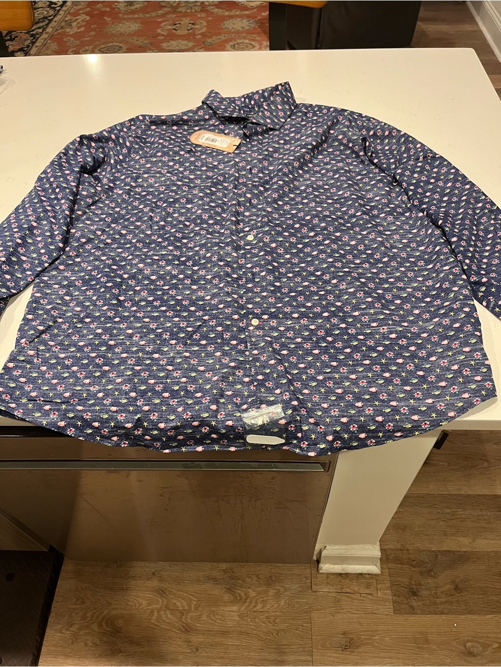 DANIEL CREMIEUX Island Capri Collection Long Sleeve Floral XXL NWT MSRP $89.50 - Picture 2 of 5